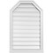 Ekena Millwork Octagonal Top Surface Mount PVC Gable Vent w/ 2"W x 2"P Brickmould Sill Frame, 22"W x 34"H GVPOT22X3403SF - alternate 1
